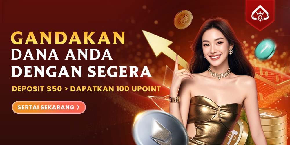 UF9 (Kripto) Deposit 50 U Dapat  50 U Serta-Merta